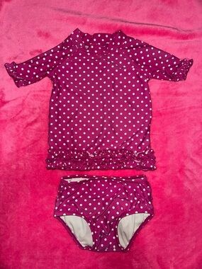 Ruffle butts polka dot swimsuit